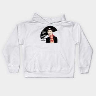 Mary Poppins Julie Andrews fan art Kids Hoodie